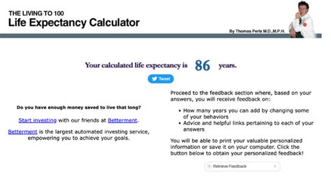 chance of living to 100 calculator|2024 Life Expectancy Calculator .